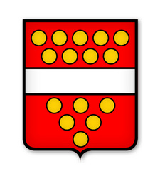 Das Wappen des Familienverbandes van der Merwe.