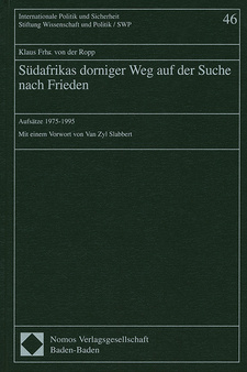 Südafrikas dorniger Weg auf der Suche nach Frieden, von Klaus Freiherr von der Ropp. Nomos-Verlagsgesellschaft. Baden-Baden, 1996. ISBN 3789043281 / ISBN 3-7890-4328-1
