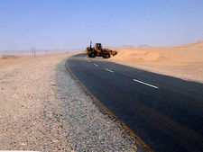 Straße zwischen Aus und Lüderitzbucht versandet. Foto: Konny von Schmettau