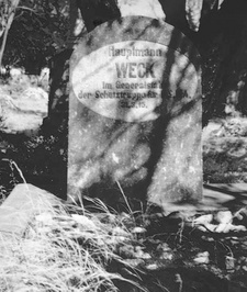 Grab von Hauptmann Rüdiger Weck (1878-1915) auf dem Alten Friedhof in Windhoek.