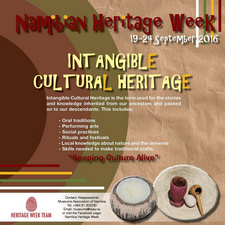 Kulturerbe-Woche vom 19.-24.09.2016 in Namibia: Intangible Cultural Heritage