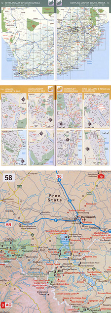 Bildauszug aus / Outtake from Book of the Road. Your South African Motoring Bible/ Südafrika-Atlas (MapStudio).