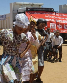 Eröffungsfeierlichkeiten zum Baubeginn der Umgehungsstraße Windhoek-Hosea Kutako Airport 2016.