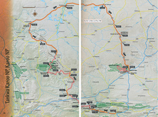 Example: Double sided map of Tankwa Karoo National Park in More back-road 4x4 trips (MapStudio), by Marielle Renssen.