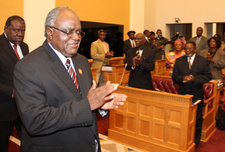 Präsident Pohamba hält Rede zur Lage Namibias.