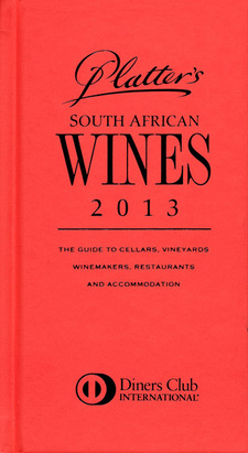 Platter’s South African Wines 2013, by Philip van Zyl. ISBN 9783941602779 / ISBN 978-3-941602-77-9 (Europe) / ISBN 9780987004611 (South Africa)