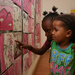Kinder-Kunst in Namibia.