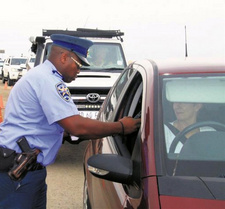 Nach Feiertagen mehr Polizeikontrollen in Namibia.