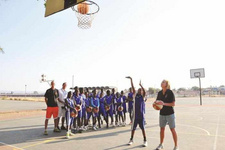 Basketball Artists School in Namibia fördert Kinder in Katutura.