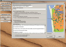Bild 2: Installation der GPS-Karte Namibia auf einem PC: Eingabe des Freischaltcodes, Auswahl der Installationsoptionen, AGB.