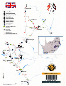 Overview map of the relief of Ladysmith during the Anglo-Boer War.