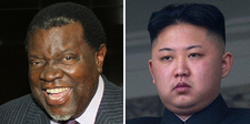 Die intensive Kooperation zwischen Namibia und Nordkorea sei 'kein Problem'. Namibias Präsident Hage Geingob (l.) und der nordkoreanische Diktator Kim Jong-un (r.) (Fotos: Allgemeine Zeitung)