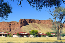 The Namib Desert Lodge, part of the Gondwana accomodations, in parts is supplied by solar power.