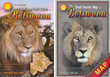 The Shell Tourist Map of Botswana plus The Shell Tourist Travel and Field Guide of Botswana, by Veronica Roodt. (ISBN 9780620349765 / ISBN 978-0-620-34976-5 / ISBN 9783936858143 / ISBN 978-3-936858-14-3).
