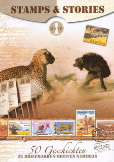Stamps & Stories: 50 Geschichten zu Briefmarken-Motiven Namibias, von Inke Stoldt et al. ISBN 9789991688817 / ISBN 978-99916-888-1-7