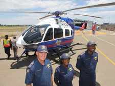 Hubschrauber Eurocopter EC145 in Namibia in Betrieb genommen.