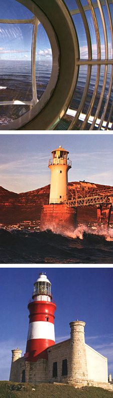 Lighthouses of South Africa (Pocket Edition), by Gerald Hoberman. ISBN 9781919939865 / ISBN 978-1-919939-86-5