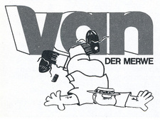 Van-der-Merwe-Witze bilden, vermutlich seit Anfang der 1950er Jahre, einen eigenen Witztypus im Kulturgut Südafrikas. Illustration der Witzfigur van der Merwe von Darryl Lombard.