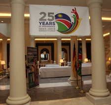 Die Botschaft der Republik Namibia in Deutschland hatte zur Feier der 2015 erreichten 25 Jahre Unabhängigkeit Namibias am 25. März 2015 nach Berlin eingeladen.
